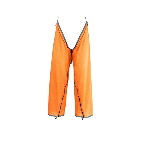 Naemriee Multifunktionale Outdoor-Split-Regenhose, Tragbare, Feuchtigkeitsfeste RegenausrüStung, Wander-Regenhose, Verstellbare Regenhose, Orange von Naemriee