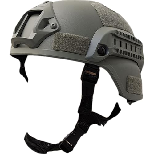 Naisicatar Airsoft-Helm, schneller Helm 20-24 Universal Airsoft-Helm tragbarer Paintball-Helm mit Abnehmbarer Auskleidung Verstellbarer Seitenschiene Schutzhelm für die Jagd, Outdoor-Spiel von Naisicatar