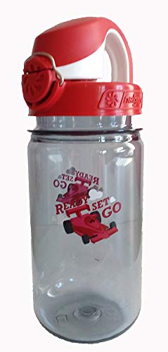 Nalgene 'Everyday OTF Kids' 0,375 L (Grau-Rennauto, mit Namensgravur, 0.375 L) von Nalgene