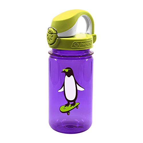 Nalgene Kinder Kunststoffflaschen 'Everyday OTF Kids' Wasserflasche, violett Pinguin, 0.375 Liter von Nalgene