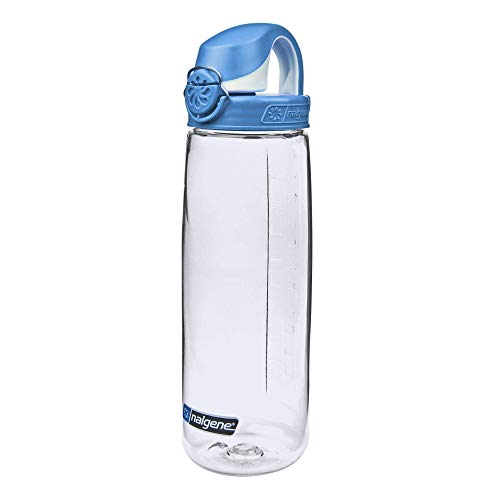 Nalgene Trink und Kunststoff flasche Everyday OTF, Transparent/blue, 0.65 Liter, 5565-2024 von Nalgene