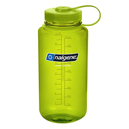 Nalgene Trinkflasche Wide Mouth 1L, Grün, One Size/32 oz von Nalgene