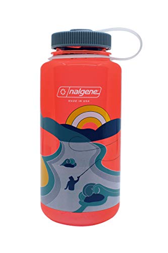 Nalgene Unisex – Erwachsene WH Trinkflasche, Retro Pomegranate, 1 L von Nalgene