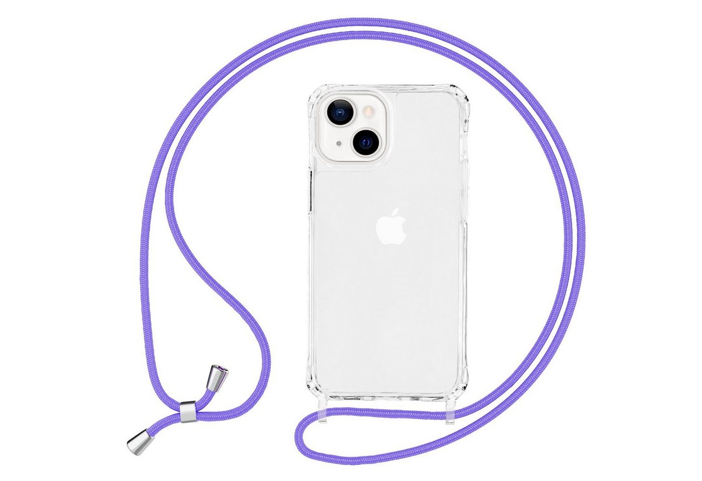 Nalia Handykette Apple iPhone 13 Mini, Klare Hybrid Hülle mit Kette / Schutzhülle zum Umhängen / Handyband Nalia Handykette Apple iPhone 13 Mini, Klare Hybrid Hülle mit Kette / Schutzhülle zum Umhängen / Handyband von Nalia