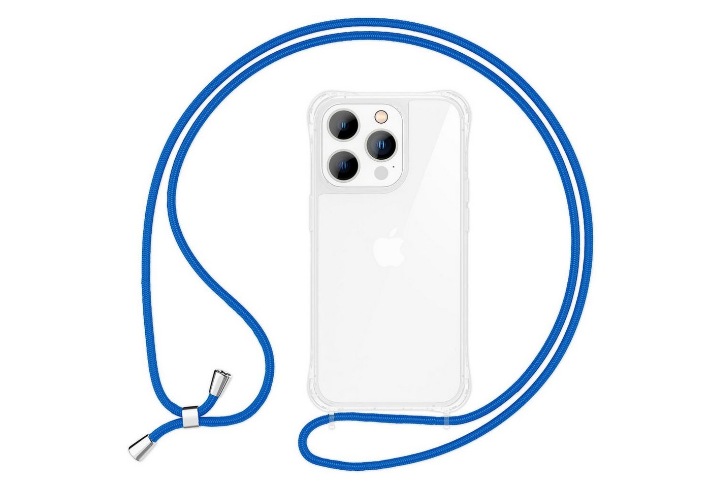 Nalia Handykette Apple iPhone 14 Pro, Klare Hybrid Hülle mit Kette / Schutzhülle zum Umhängen / Handyband Nalia Handykette Apple iPhone 14 Pro, Klare Hybrid Hülle mit Kette / Schutzhülle zum Umhängen / Handyband von Nalia