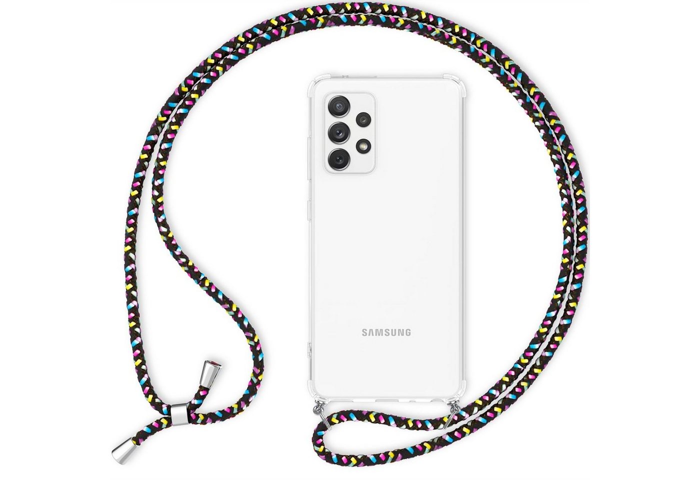 Nalia Handykette Samsung Galaxy A33, Klare Hülle mit Kette zum Umhängen / Harte Rückseite / Handyband Cover Nalia Handykette Samsung Galaxy A33, Klare Hülle mit Kette zum Umhängen / Harte Rückseite / Handyband Cover von Nalia