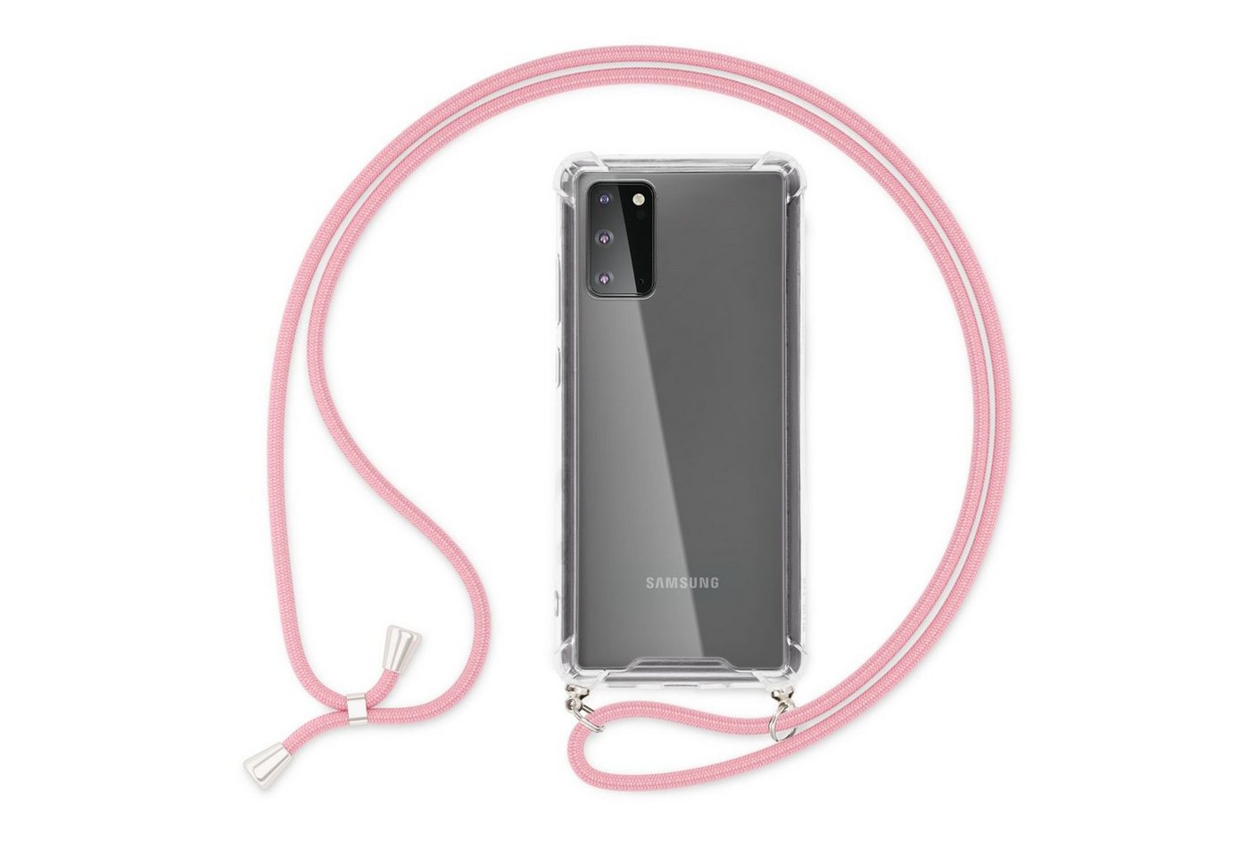 Nalia Handykette Samsung Galaxy S20, Klare Hybrid Hülle mit Kette / Schutzhülle zum Umhängen / Handyband Nalia Handykette Samsung Galaxy S20, Klare Hybrid Hülle mit Kette / Schutzhülle zum Umhängen / Handyband von Nalia