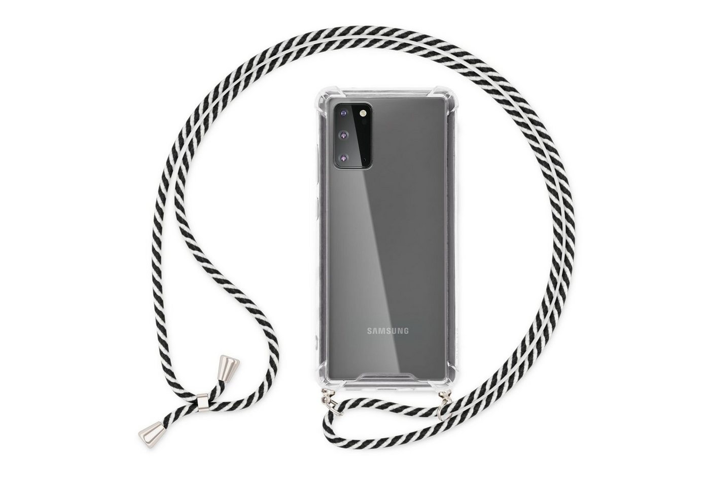 Nalia Handykette Samsung Galaxy S20, Klare Hybrid Hülle mit Kette / Schutzhülle zum Umhängen / Handyband Nalia Handykette Samsung Galaxy S20, Klare Hybrid Hülle mit Kette / Schutzhülle zum Umhängen / Handyband von Nalia