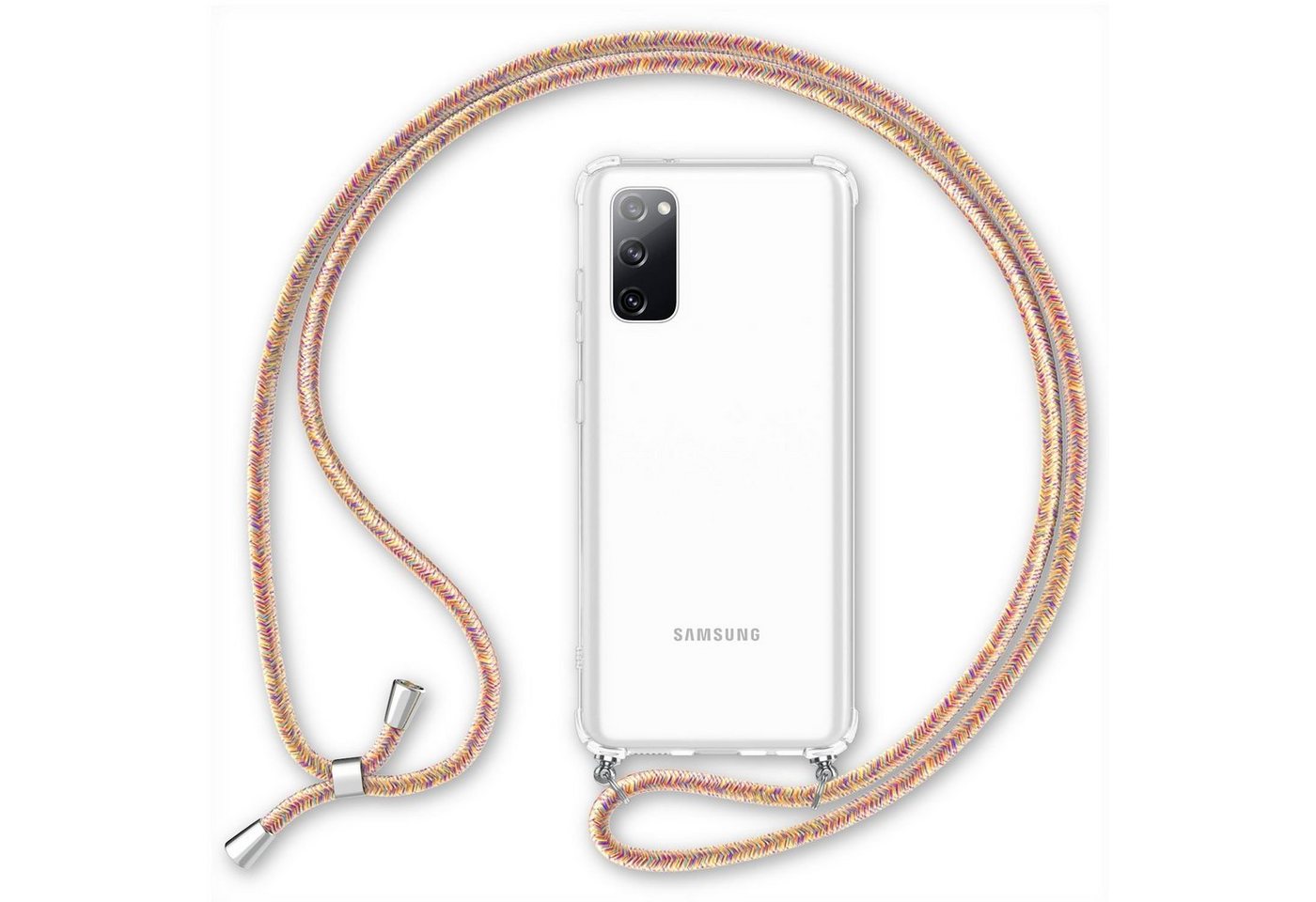 Nalia Handykette Samsung Galaxy S20 FE, Klare Hybrid Hülle mit Kette / Schutzhülle zum Umhängen / Handyband Nalia Handykette Samsung Galaxy S20 FE, Klare Hybrid Hülle mit Kette / Schutzhülle zum Umhängen / Handyband von Nalia