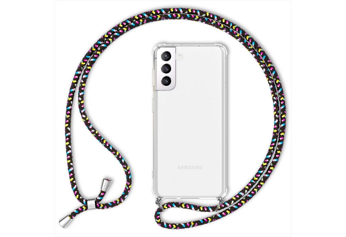 Nalia Handykette Samsung Galaxy S22, Klare Hülle mit Kette zum Umhängen / Harte Rückseite / Handyband Cover Nalia Handykette Samsung Galaxy S22, Klare Hülle mit Kette zum Umhängen / Harte Rückseite / Handyband Cover von Nalia