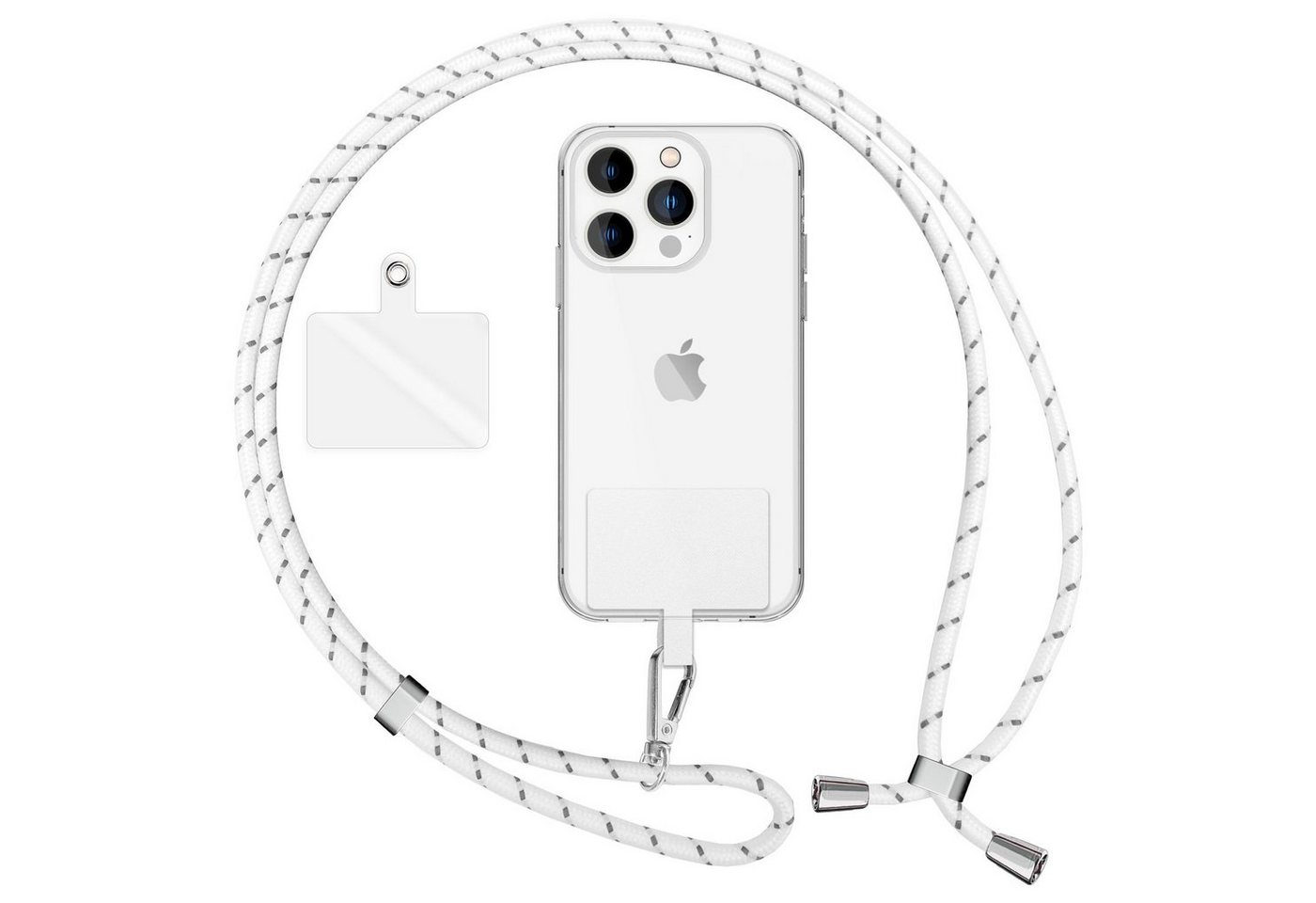 Nalia Handykette Universal Smartphone, Buntes Handy Band zum Umhängen mit Pad / 160 cm Schlüsselband Lanyard Nalia Handykette Universal Smartphone, Buntes Handy Band zum Umhängen mit Pad / 160 cm Schlüsselband Lanyard von Nalia