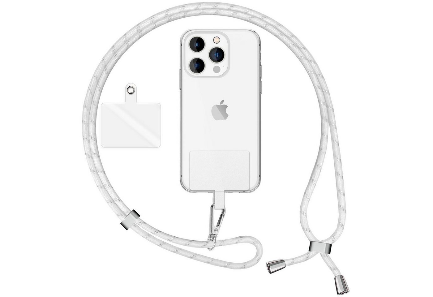 Nalia Handykette Universal Smartphone, Buntes Handy Band zum Umhängen mit Pad / 160 cm Schlüsselband Lanyard Nalia Handykette Universal Smartphone, Buntes Handy Band zum Umhängen mit Pad / 160 cm Schlüsselband Lanyard von Nalia