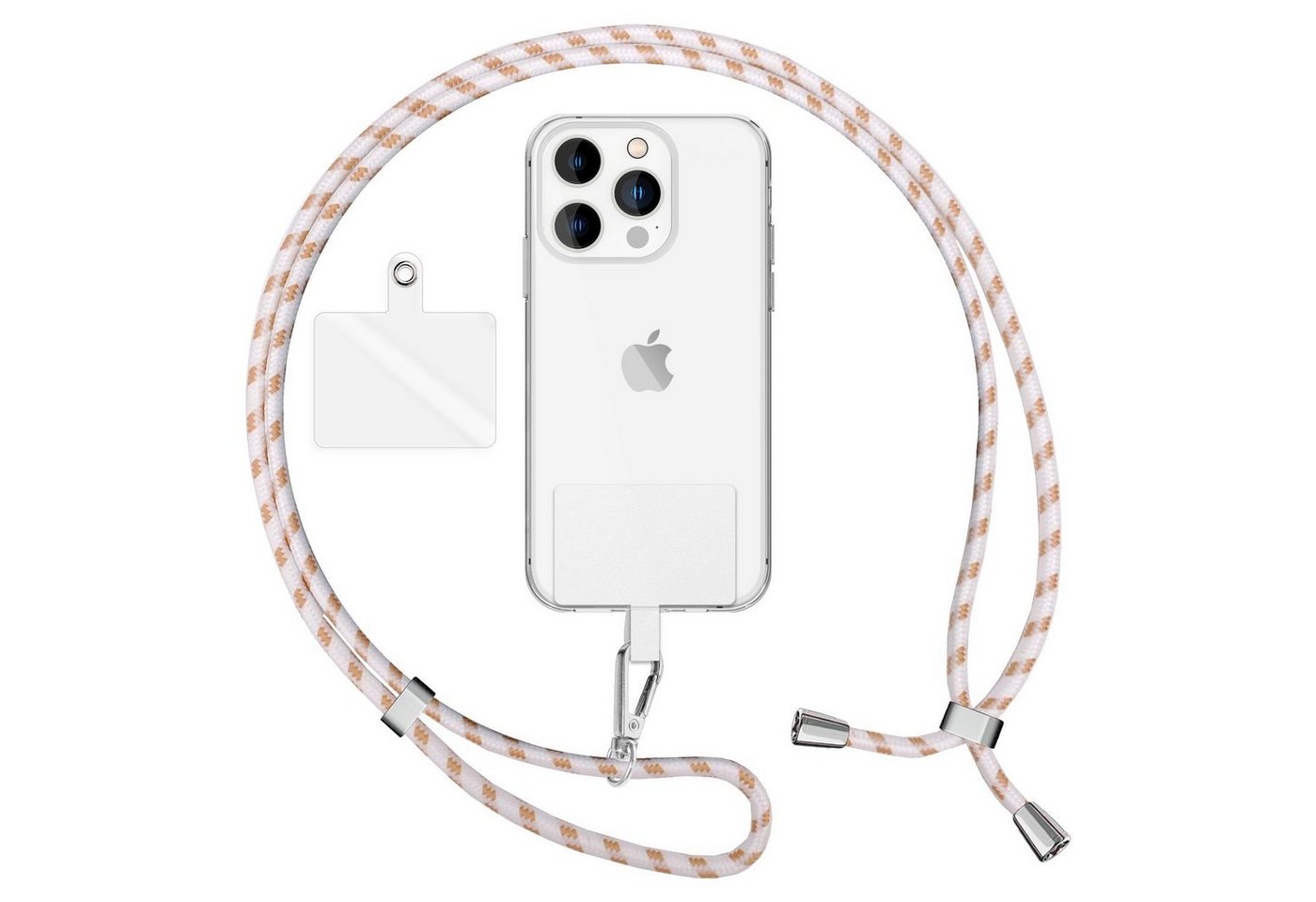 Nalia Handykette Universal Smartphone, Buntes Handy Band zum Umhängen mit Pad / 160 cm Schlüsselband Lanyard Nalia Handykette Universal Smartphone, Buntes Handy Band zum Umhängen mit Pad / 160 cm Schlüsselband Lanyard von Nalia
