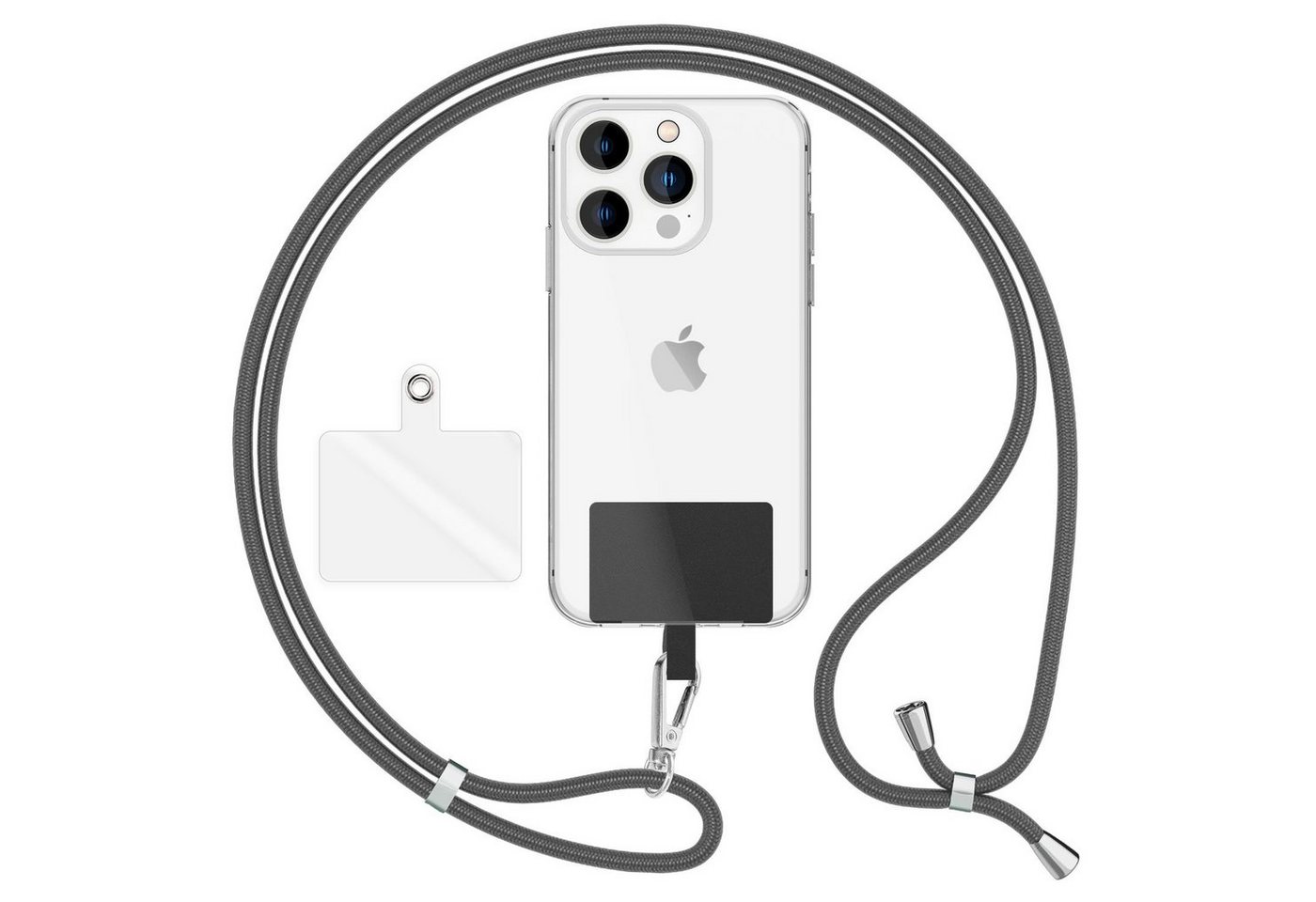 Nalia Handykette Universal Smartphone, Handy Band zum Umhängen mit Pad / 160 cm Lanyard Schlüsselband & Haken Nalia Handykette Universal Smartphone, Handy Band zum Umhängen mit Pad / 160 cm Lanyard Schlüsselband & Haken von Nalia