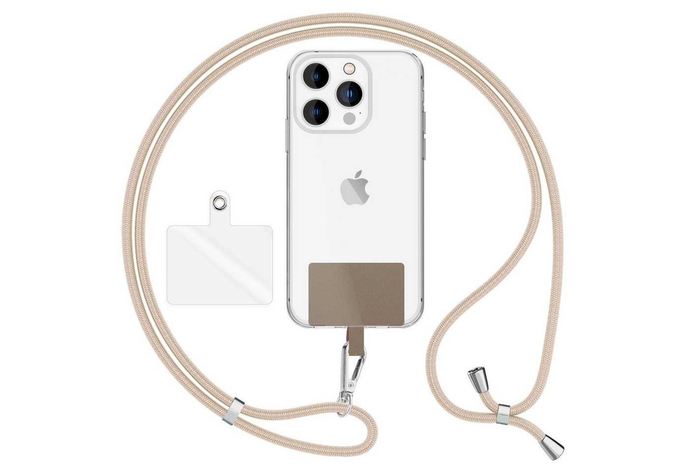 Nalia Handykette Universal Smartphone, Handy Band zum Umhängen mit Pad / 160 cm Lanyard Schlüsselband & Haken Nalia Handykette Universal Smartphone, Handy Band zum Umhängen mit Pad / 160 cm Lanyard Schlüsselband & Haken von Nalia