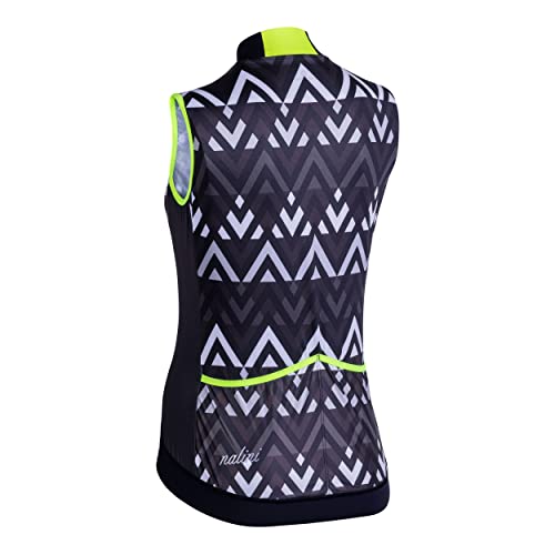 NALINI 02823901100C000.10 AIS Elegante 2.0 Women's Vest Schwarz Gelb XS von Nalini