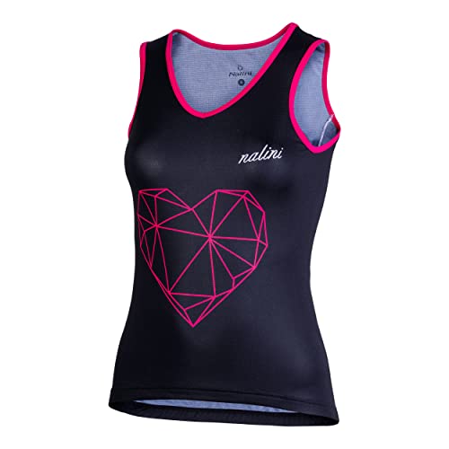 NALINI 02825601100C000.10 AIS Brillante 2.0 Women's Vest Schwarz/Rosa XS NALINI 02825601100C000.10 AIS Brillante 2.0 Women's Vest Schwarz/Rosa XS von Nalini