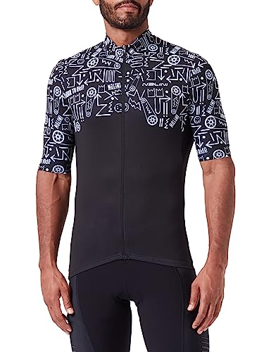 NALINI 02904501100C650.10 Seoul 1988 Men's T-Shirt Schwarze/Weisse ZAHNRÄDER XL NALINI 02904501100C650.10 Seoul 1988 Men's T-Shirt Schwarze/Weisse ZAHNRÄDER XL von Nalini