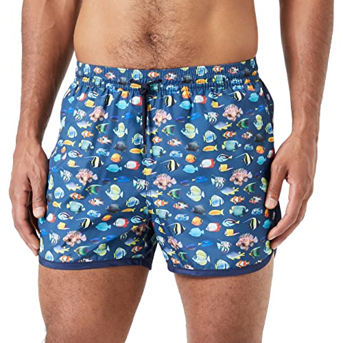 NALINI 03043010100C001.10 Art.N12 10 Herren Swimming Boxers Blau S von Nalini