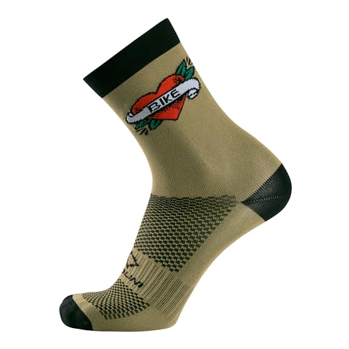 NALINI 03121801100C000.27 FUNNY SOCKS Unisex Adult Socks GRÜN/FAHRRADHERZ S/M NALINI 03121801100C000.27 FUNNY SOCKS Unisex Adult Socks GRÜN/FAHRRADHERZ S/M von Nalini