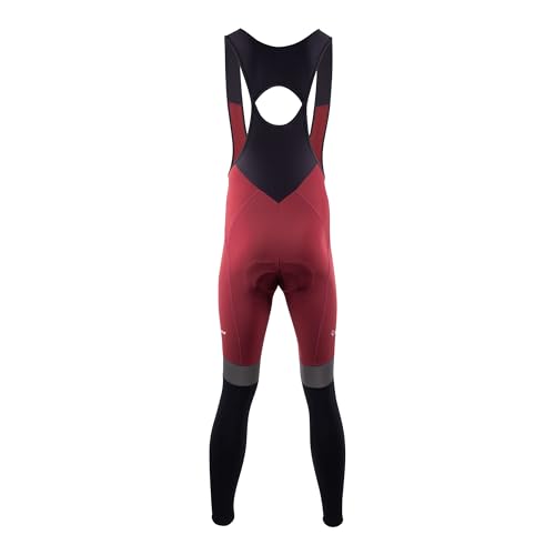 NALINI 03220601100C001.10 New WARM Reflex BIB Tight Herren Tights FAULWEIN ROT/SCHWARZ XS von Nalini