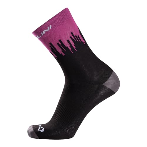 NALINI 03229901100C000.27 COLOR COOLMAX SOCKS Unisex Adult Socks CYCLAMEN ROSA/SCHWARZ XXL von Nalini