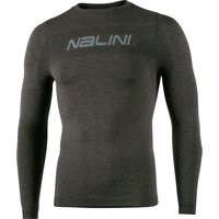 NALINI Langarm-Melange Radunterhemd, für Herren, Größe L-XL|NALINI Melange Long von Nalini