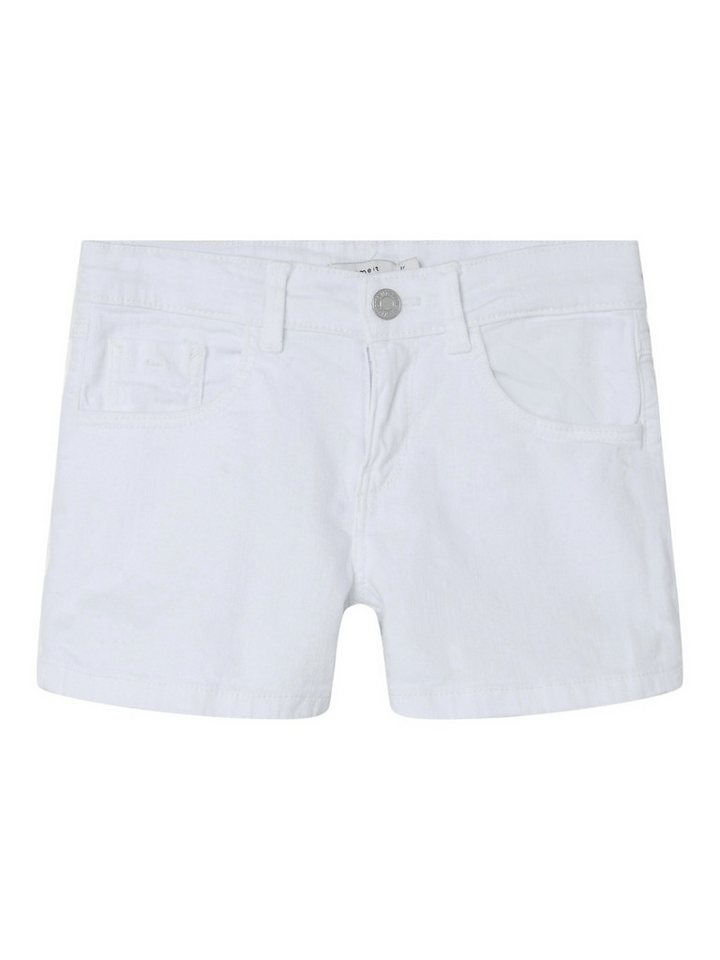 Name It Shorts Mädchen Jeans Shorts - Coole Shorts für heiße Tage 7468 in Weiß-2 von Name It