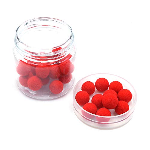 Namvo 1 Box von 30pcs Angeln Köder Riechen Kugeln, Karpfen Köder schwimmende Angeln Köder künstliche Köder Perlen Pops Up Geruch Bälle für Angeln rot-Erdbeere 8mm Namvo 1 Box von 30pcs Angeln Köder Riechen Kugeln, Karpfen Köder schwimmende Angeln Köder künstliche Köder Perlen Pops Up Geruch Bälle für Angeln rot-Erdbeere 8mm von Namvo
