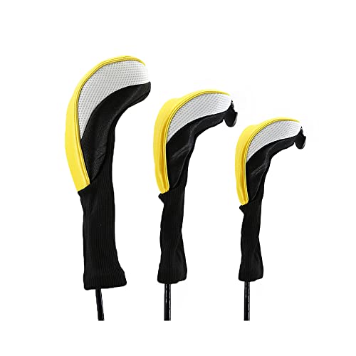 Namvo 3 Teile/Set Golf Driver Holzkopf SCHL?gerabdeckungen Ausrüstung Pole Schutzhülle Professinal Golf Putter Kopfschutz Gelb Namvo 3 Teile/Set Golf Driver Holzkopf SCHL?gerabdeckungen Ausrüstung Pole Schutzhülle Professinal Golf Putter Kopfschutz Gelb von Namvo
