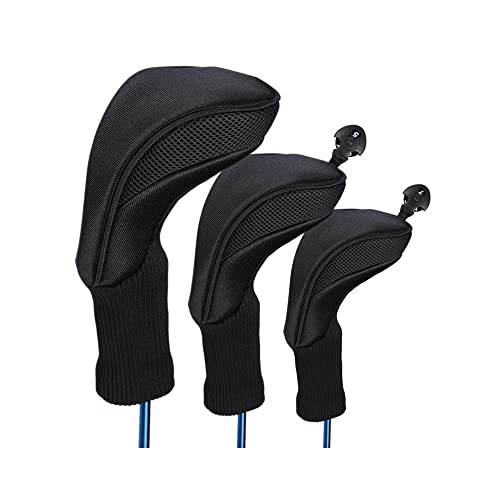 Namvo 3 Teile/Set Golf Driver Holzkopf SCHL?gerabdeckungen Ausrüstung Pole Schutzhülle Professinal Golf Putter Kopfschutz Schwarz Namvo 3 Teile/Set Golf Driver Holzkopf SCHL?gerabdeckungen Ausrüstung Pole Schutzhülle Professinal Golf Putter Kopfschutz Schwarz von Namvo