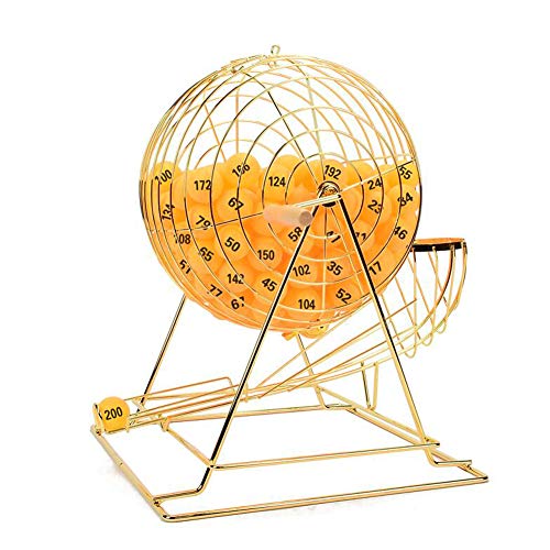 Vermessingter Ticket Poker Raffle Drum Spinning Lotterie mit Holzgriff, und Spender Wasserkorrosionsbeständige Oberflächen garantiert eine Lange Nutzlebensdauer,Gold,Withtheball Vermessingter Ticket Poker Raffle Drum Spinning Lotterie mit Holzgriff, und Spender Wasserkorrosionsbeständige Oberflächen garantiert eine Lange Nutzlebensdauer,Gold,Withtheball von NanXi