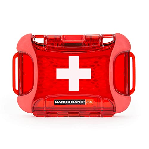 Nanuk Erste-Hilfe-Überlebensausrüstung, wasserdicht, staub- und stoßfest, Erste-Hilfe-Koffer, rot (Nano 310 First Aid) von Nanuk