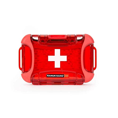 Nanuk Nano 320 Erste-Hilfe-Überlebensausrüstung, wasserdicht, staub- und stoßfest, Erste-Hilfe-Koffer, Rot von Nanuk