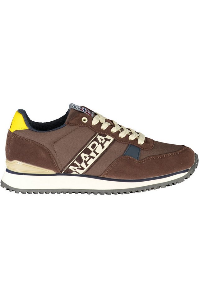 Napapijri Sneaker Braune Herrensneaker mit Kontrastdetails und Napapijri Sneaker Braune Herrensneaker mit Kontrastdetails und von Napapijri