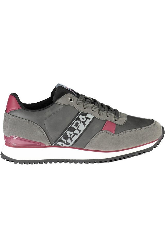 Napapijri Sneaker Graue Herrensportschuhe mit Kontrastdetails und Napapijri Sneaker Graue Herrensportschuhe mit Kontrastdetails und von Napapijri