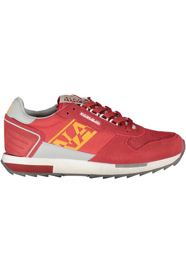 Napapijri Sneaker Herren Sportschuh Rot mit Kontrastdetails und Napapijri Sneaker Herren Sportschuh Rot mit Kontrastdetails und von Napapijri