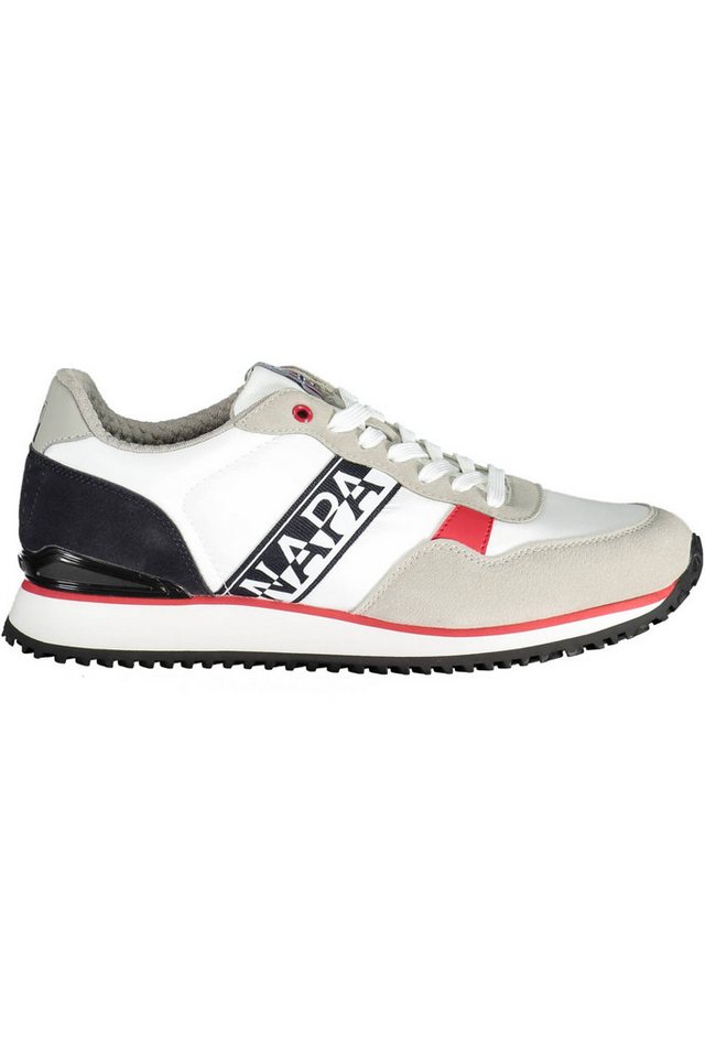 Napapijri Sneaker Weiße Herrensportschuhe mit Kontrasten und Napapijri Sneaker Weiße Herrensportschuhe mit Kontrasten und von Napapijri