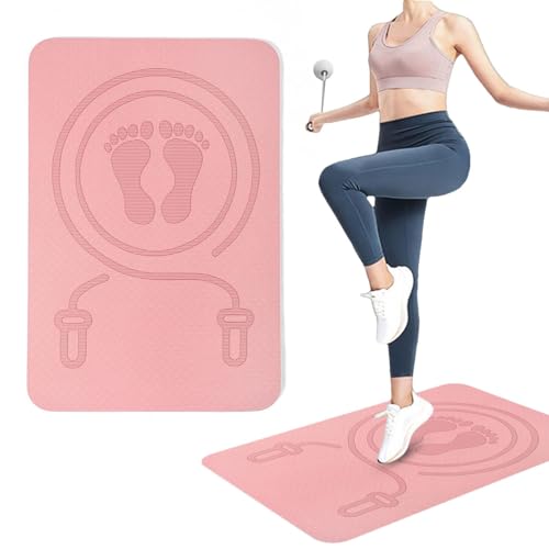 Sautische Seilmatte - Puffer Stummschalttraining Teppich - Training Teppich Für Home -Salery Salle, Fitnessmatte Absorbierende Stoßdämpfer, Nicht -Slip -Geräte Für Schutz von Naqqios