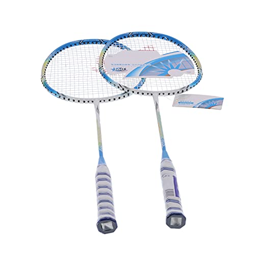 Badmintonschläger-Set, Badmintonschläger, 655 Mm, Leicht, Vollkarbonfaser, mit Tasche, Badmintonschläger für Erwachsene von Naroote