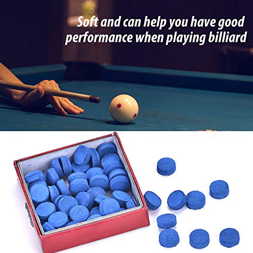 Naroote Pool-Stick-Spitzen-Ersatzset, Billard-Queue-Spitzen, 50 Stück Billard-Pool-Snooker-Stick-Pole-Queue-Spitze 10 Mm Ersatz-Set-Box von Naroote