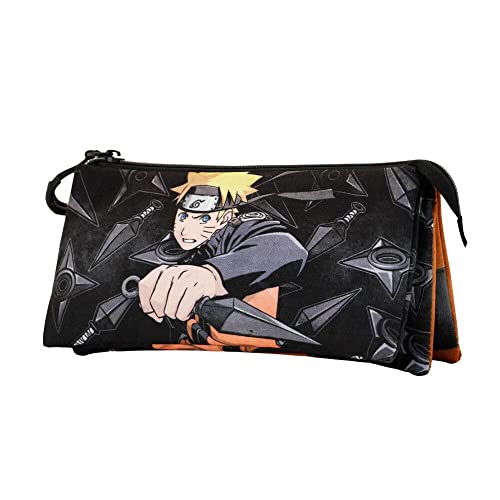 Naruto Weapons-ECO Dreifach Federmäppchen, Schwarz Naruto Weapons-ECO Dreifach Federmäppchen, Schwarz von KARACTERMANIA