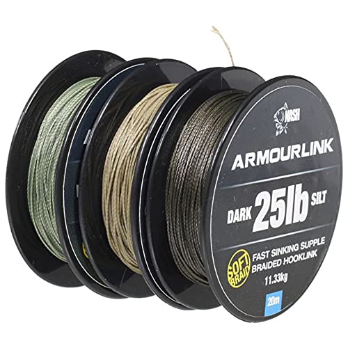 Nash Armourlink 20m Weed Green 20lb Vorfach Vorfachmaterial Karpfenvorfach von Nash