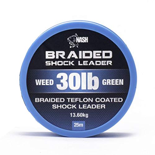 Nash Braided Shock Leader 30lb 13,6kg weed green 25m Nash Braided Shock Leader 30lb 13,6kg weed green 25m von Nash