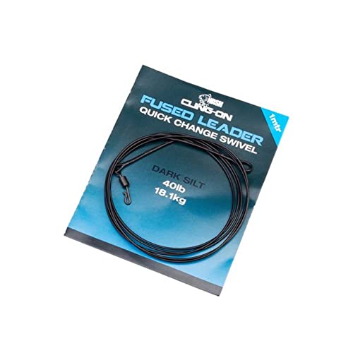 Nash Cling-On Fused Leader Quick Change Swivel 1m Dark Silt T8175 Vorfach Rig Nash Cling-On Fused Leader Quick Change Swivel 1m Dark Silt T8175 Vorfach Rig von Nash