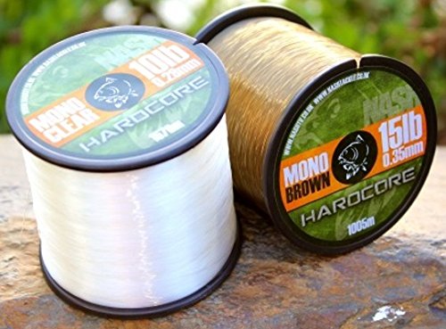 Nash Hardcore Mono Brown 0,30mm 5,4kg 1365m Spule von Nash