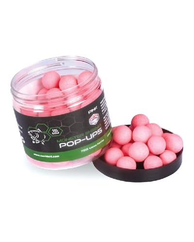 Nash Monster Shrimp Pop-Ups, 75 g, Rosa, 15 mm von Nash