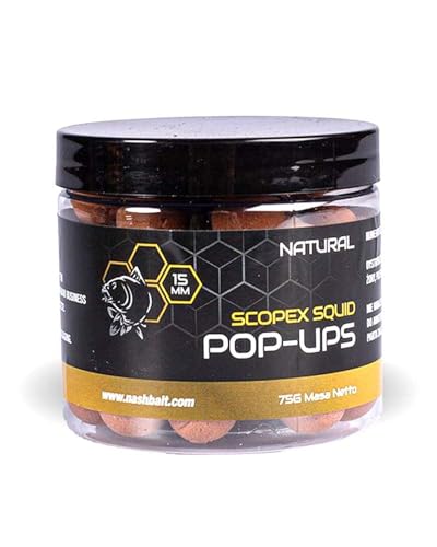 Nash Scopex Tintenfisch Pop-Ups 15 mm, 75 g Nash Scopex Tintenfisch Pop-Ups 15 mm, 75 g von Nash