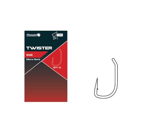 Nash Twister Micro Barbed Größe 1 T6107 Haken Hook Hooks Angelhaken Karpfenhaken von Nash