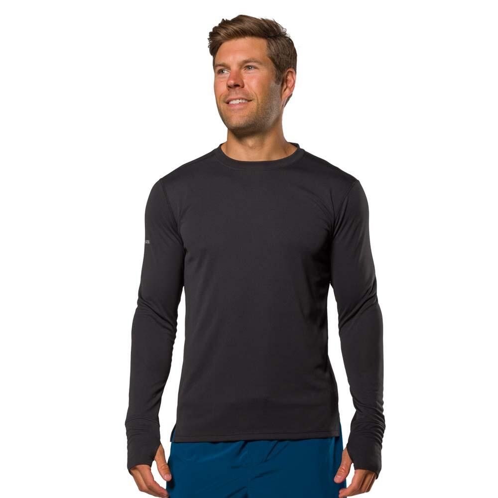 Long Sleeve Shirt für Männer - Laufen - Rise SCHWARZ von Nathan